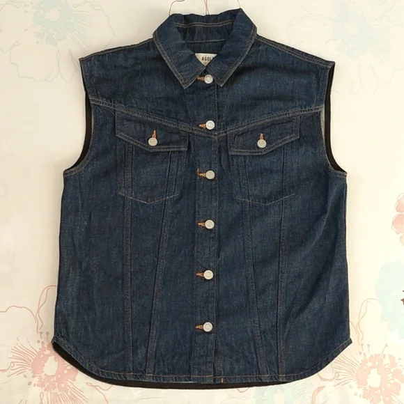 Agolde Evan Denim Shirt / Vest - Picture 5 of 15